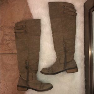 Light Brown Tall Boots